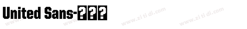 United Sans字体转换 United Sans字体转换